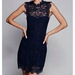 Free People Daydream lace mini dress